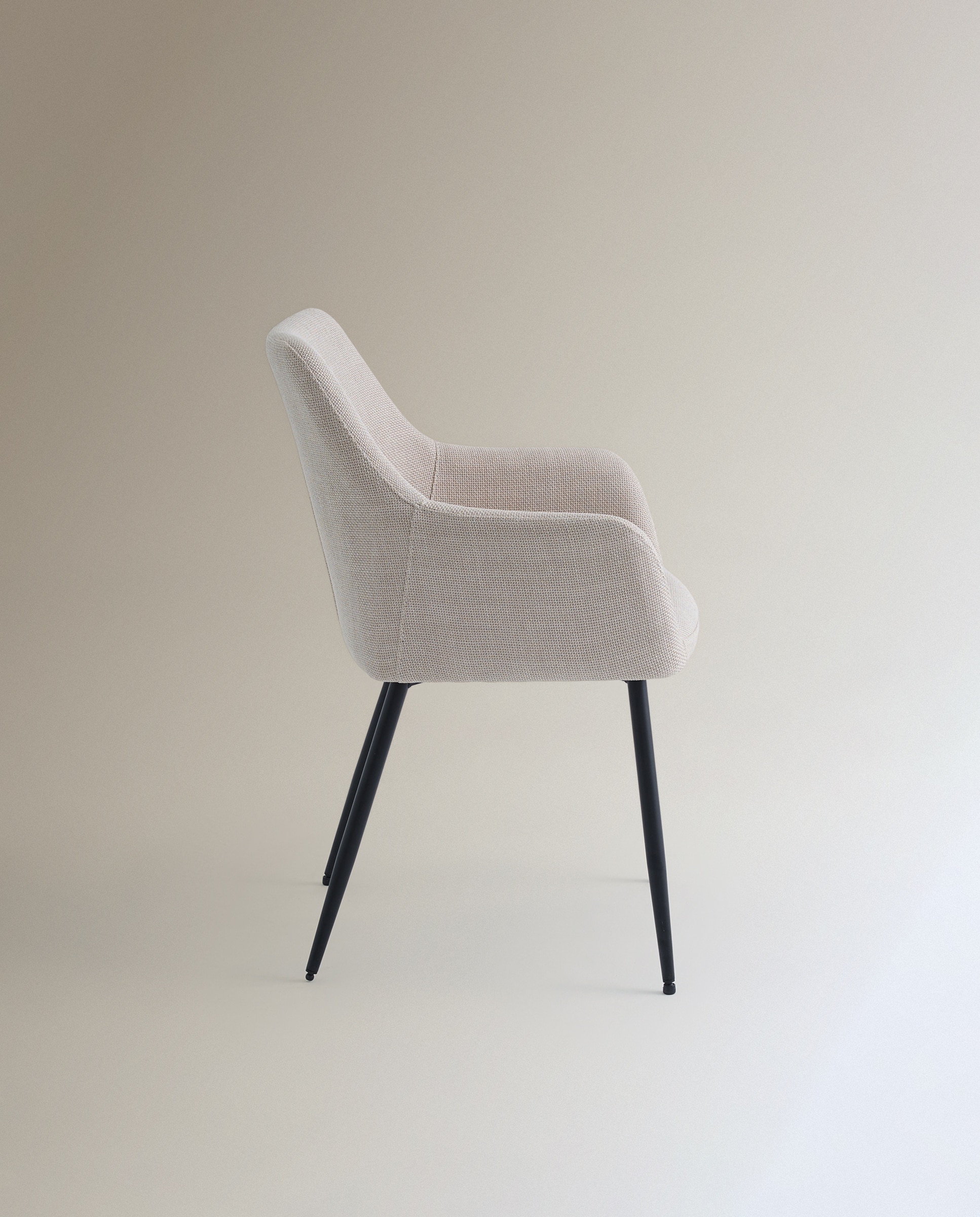 Silla tapizada Lizzy - Beige Beige-4
