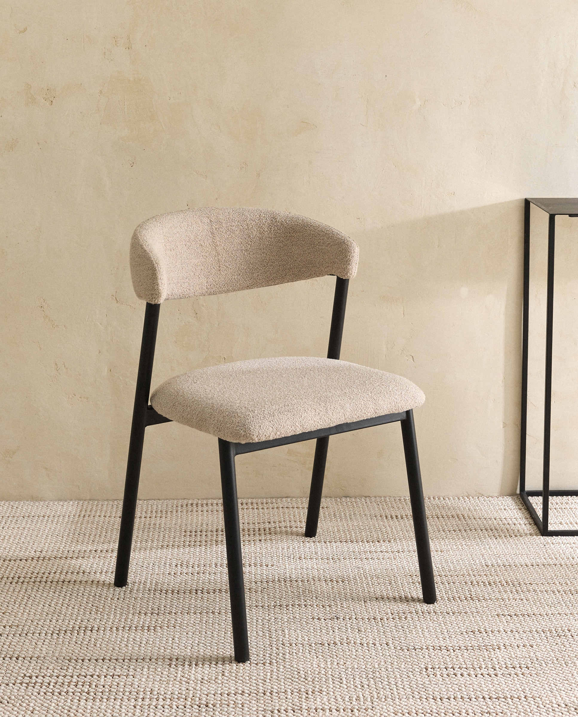 Silla tapizada Larry - Beige Beige-1