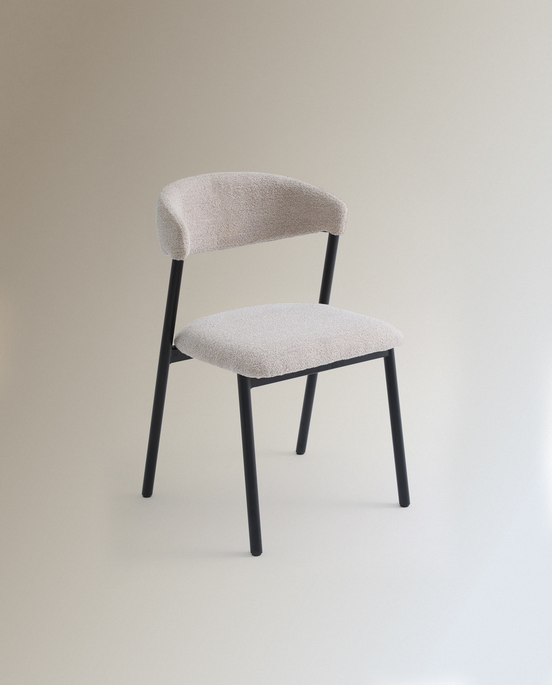 Silla tapizada Larry - Beige Beige-2