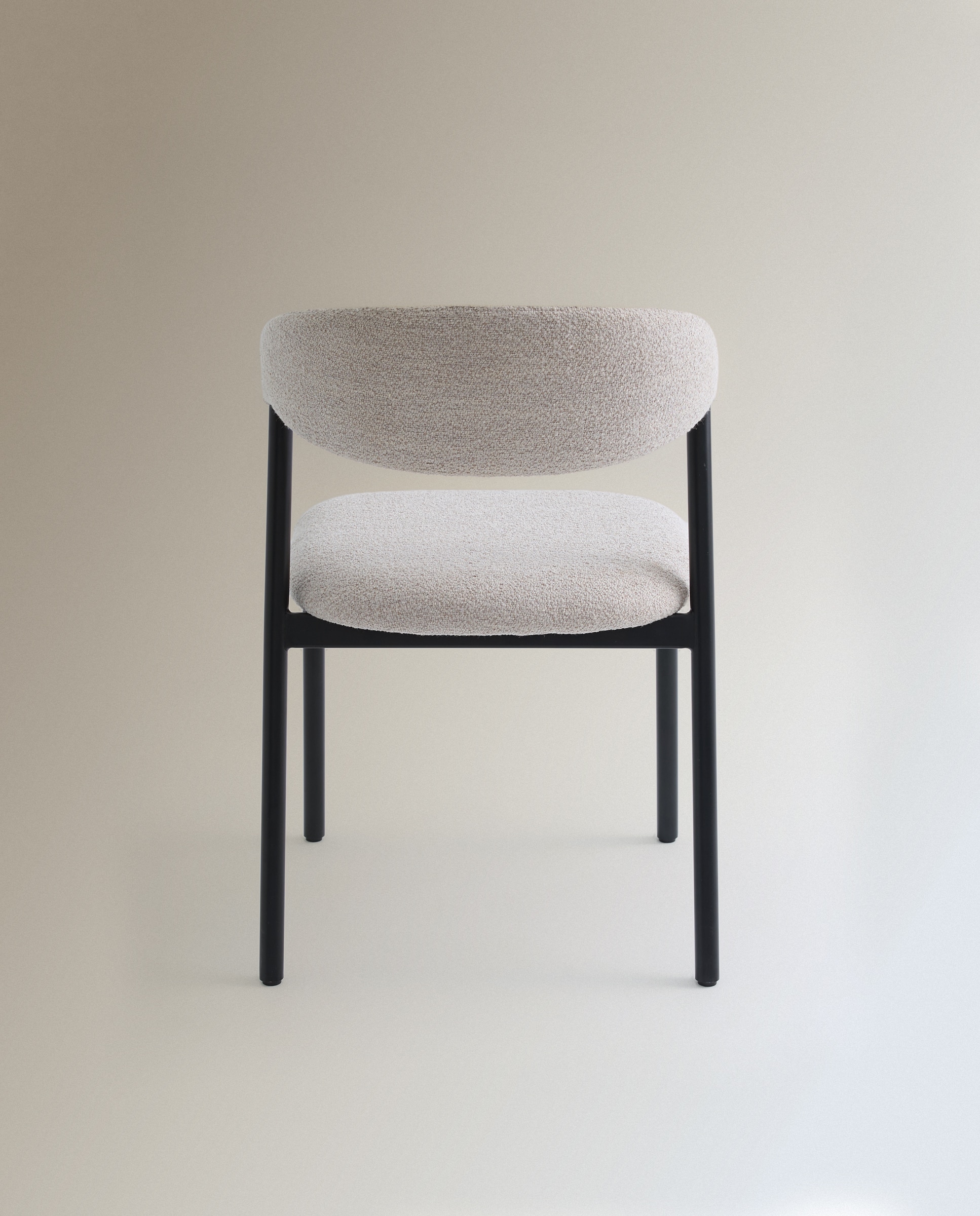 Silla tapizada Larry - Beige Beige-5