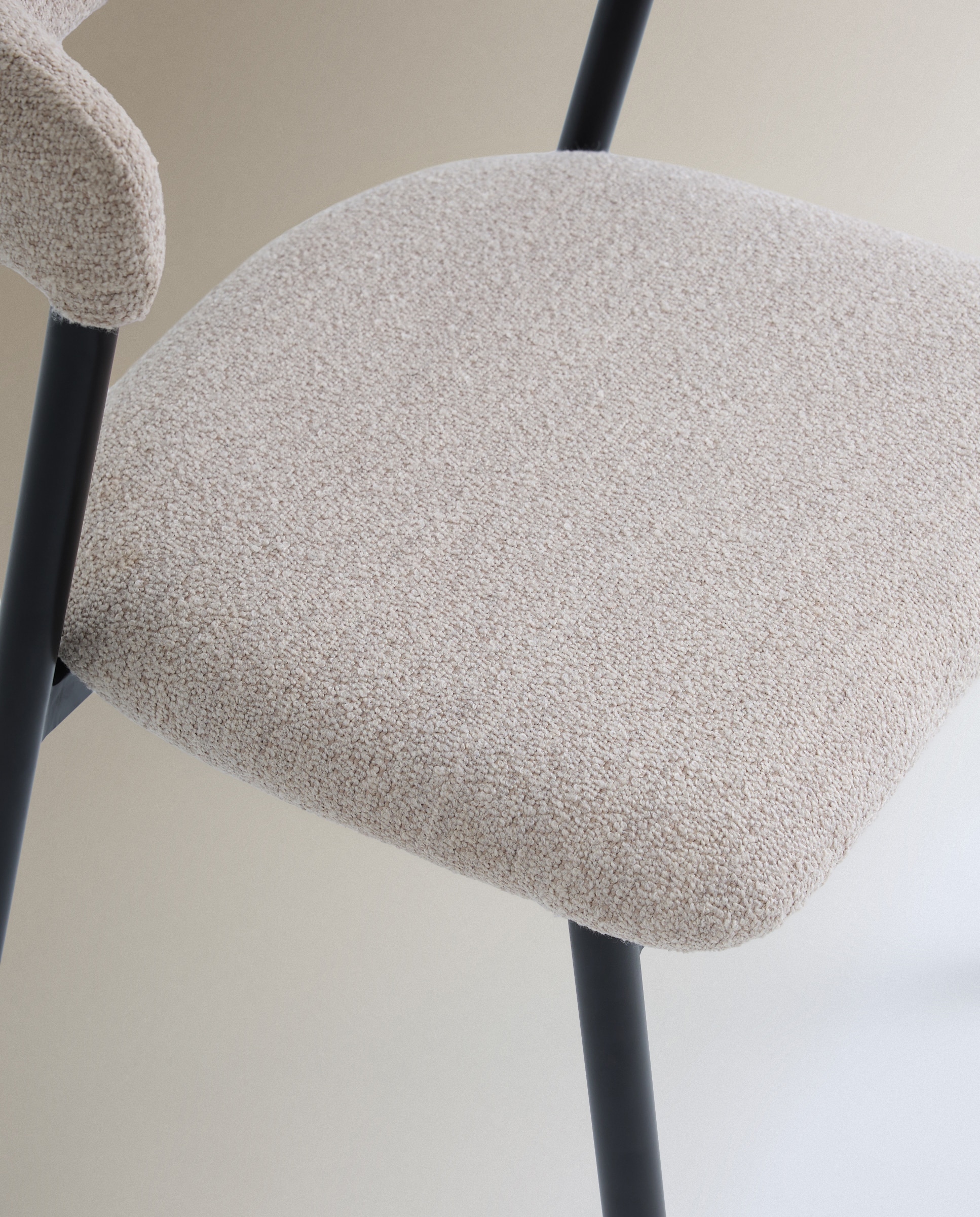 Silla tapizada Larry - Beige Beige-6