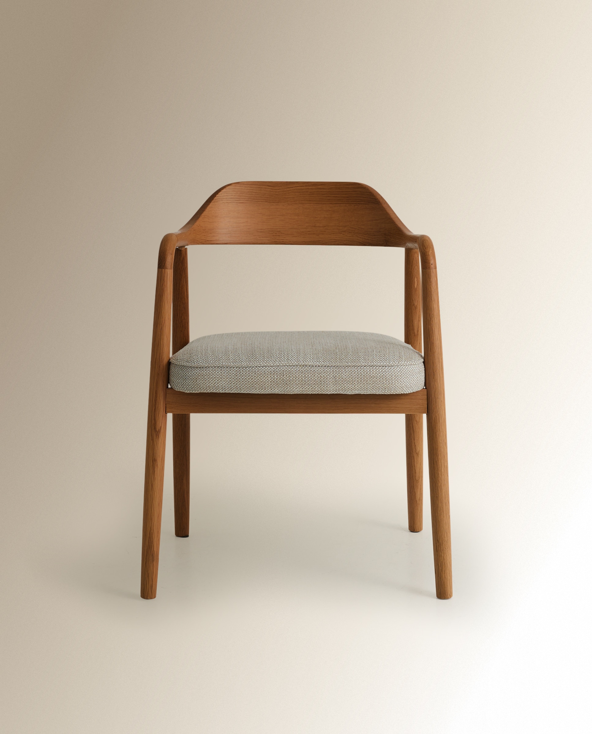 Silla de madera de roble Cendra - Natural Natural-2