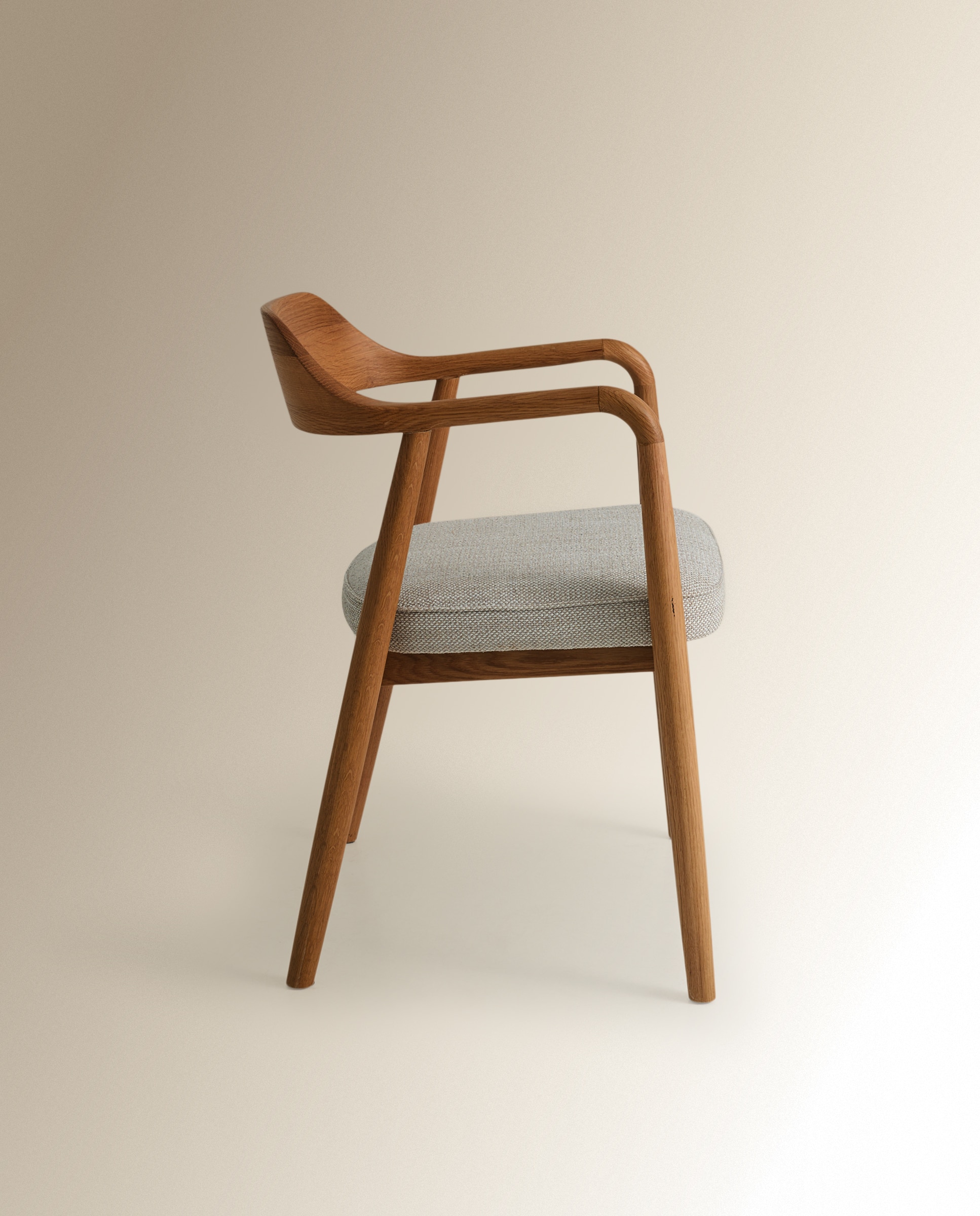Silla de madera de roble Cendra - Natural Natural-3