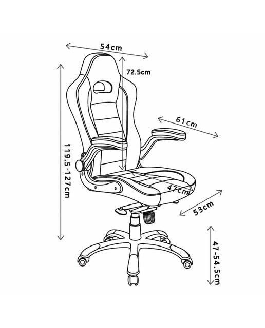Silla gaming regulable Lemans El Corte Inglés Negro-6