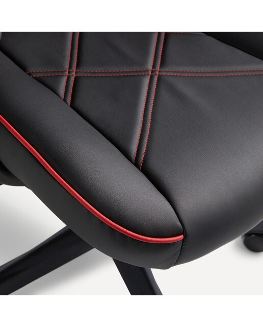 Silla gaming ergonómica Vayne - Negro / Rojo Negro / Rojo-8