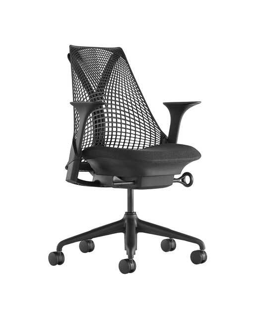 Cadeira de escritório ergonómica Sayl Preto-1