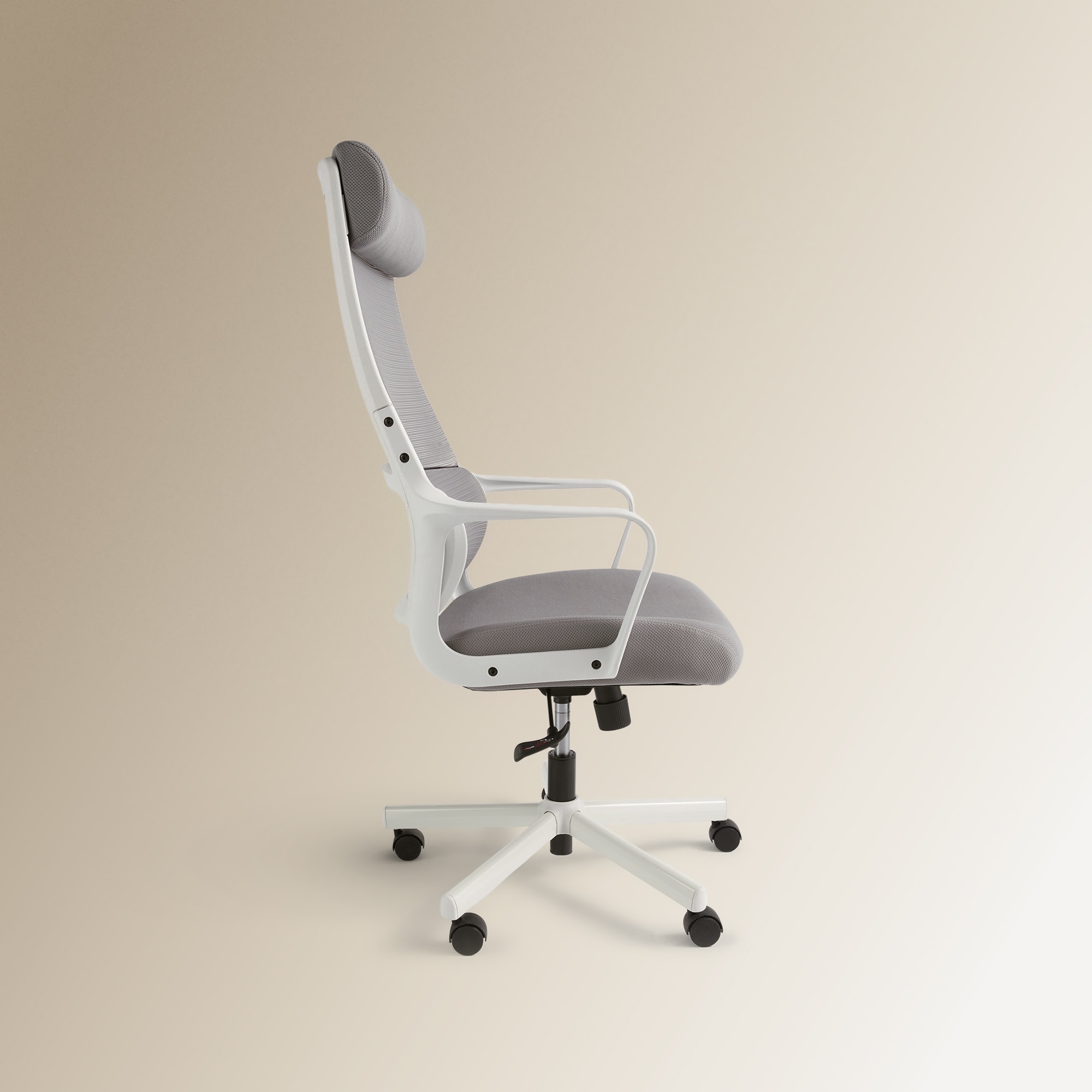 Cadeira de Escritório Bonn Branco / Cinzento-3