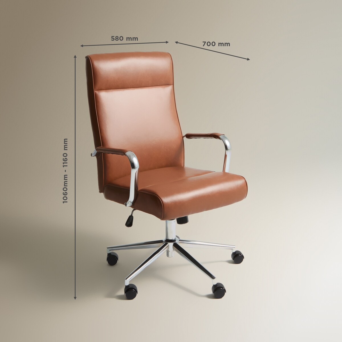 Cadeira de Secretária Marce Castanho-7