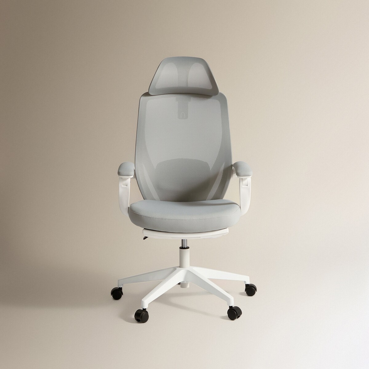 Silla de escritorio con reposapiés Flora El Corte Inglés Gris-2