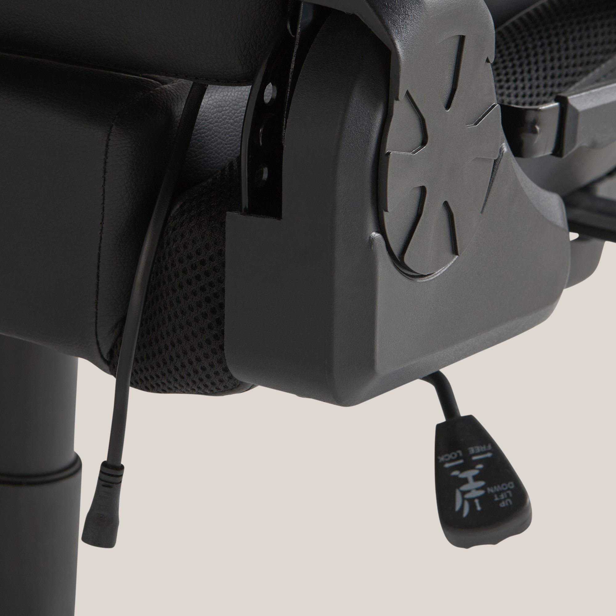 Cadeira gaming com LED Cheste Preto-11