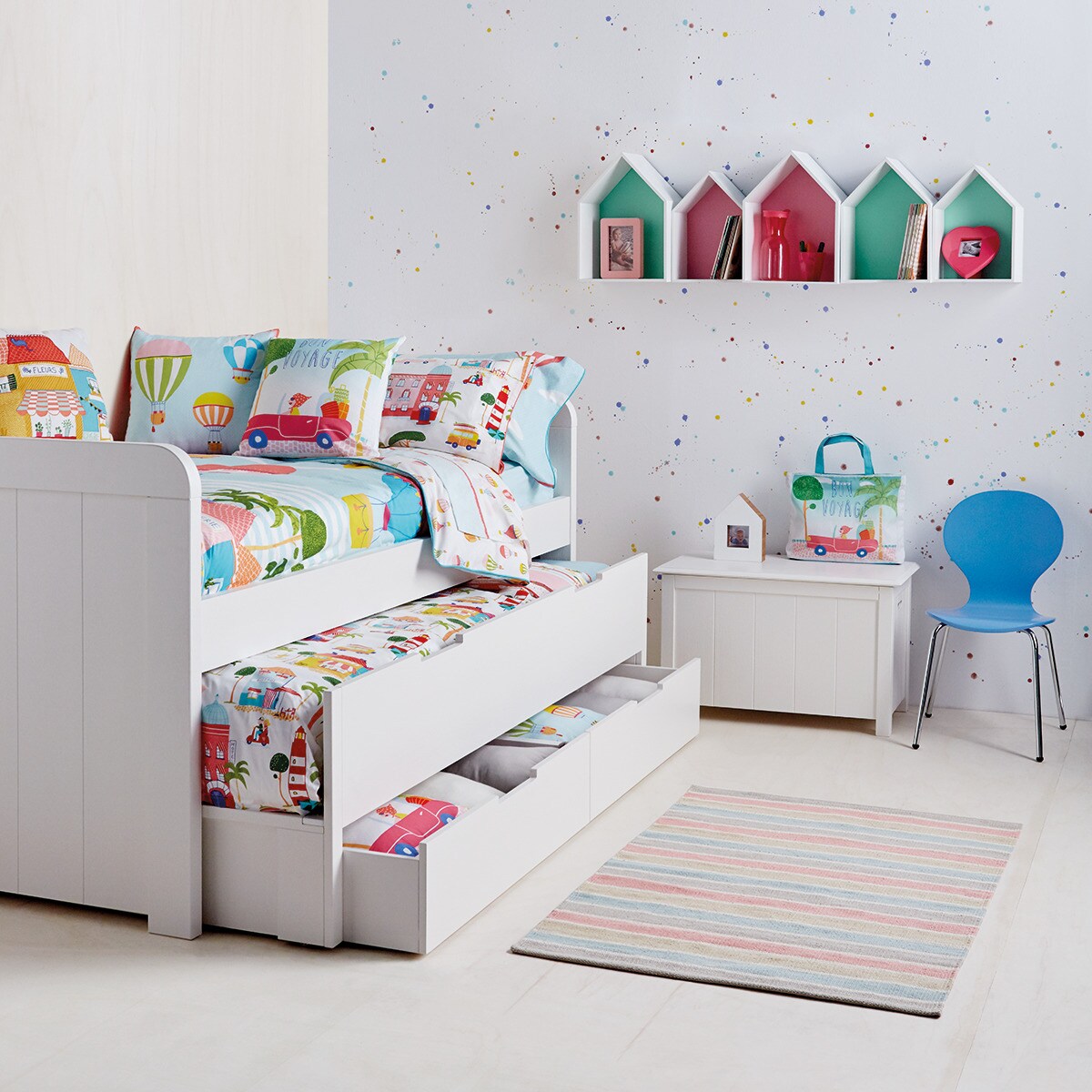 Cadeira infantil de madeira Mini Marcus Mini Home - El Corte Inglés Azul-2