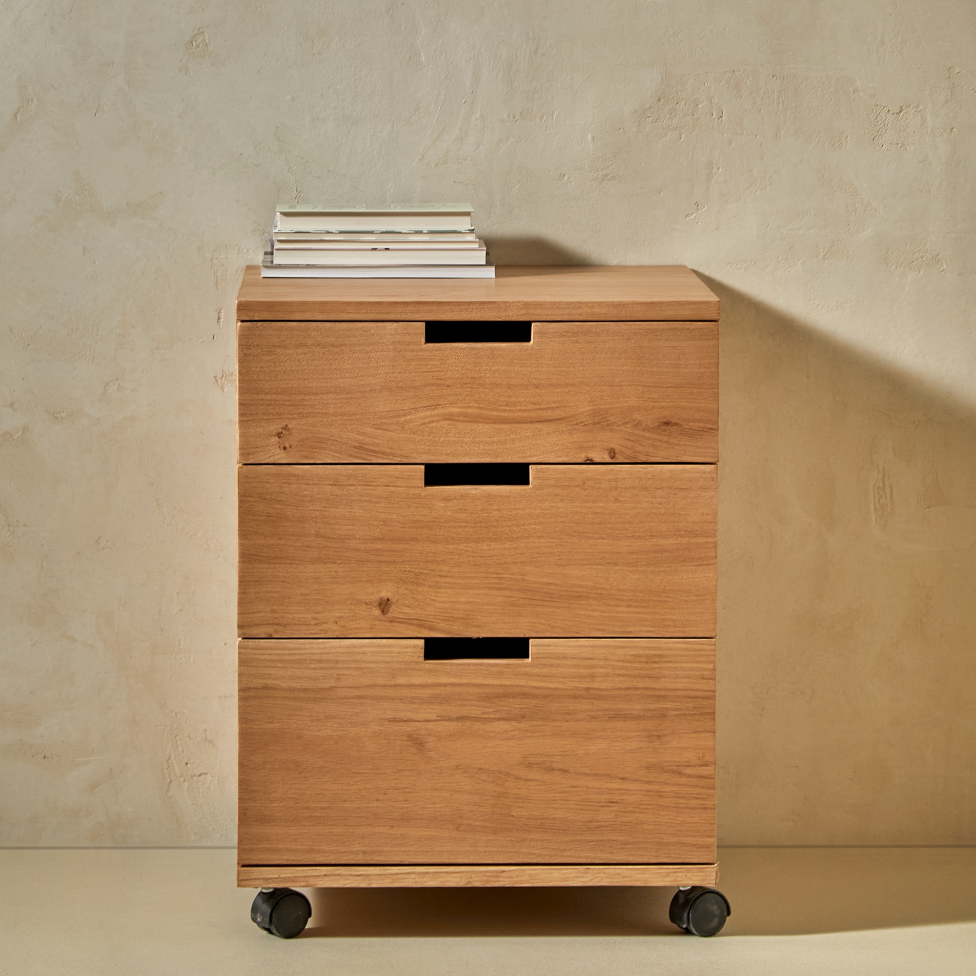 Gaveteiro de Madeira de Carvalho Canaima Natural-1