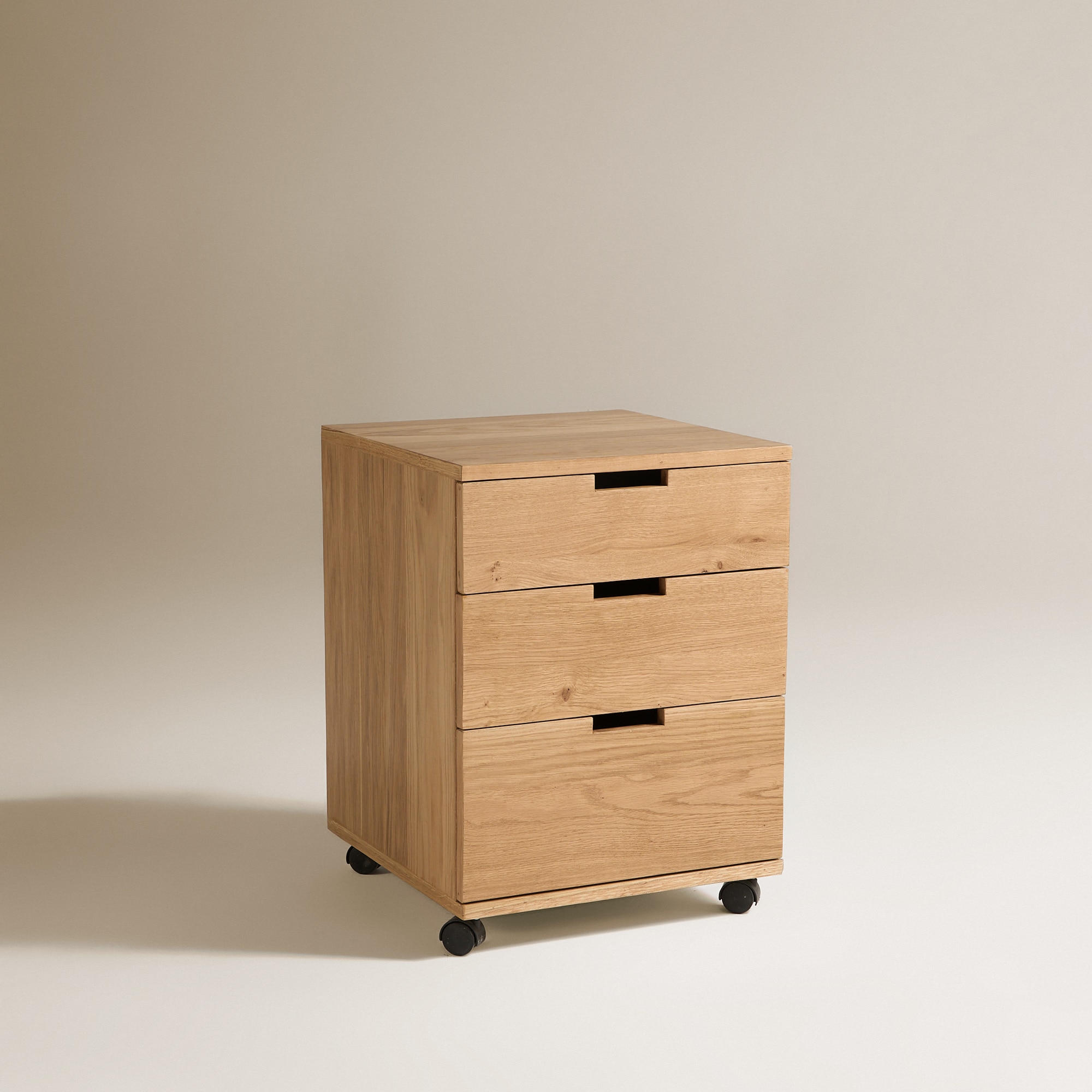 Gaveteiro de Madeira de Carvalho Canaima Natural-2