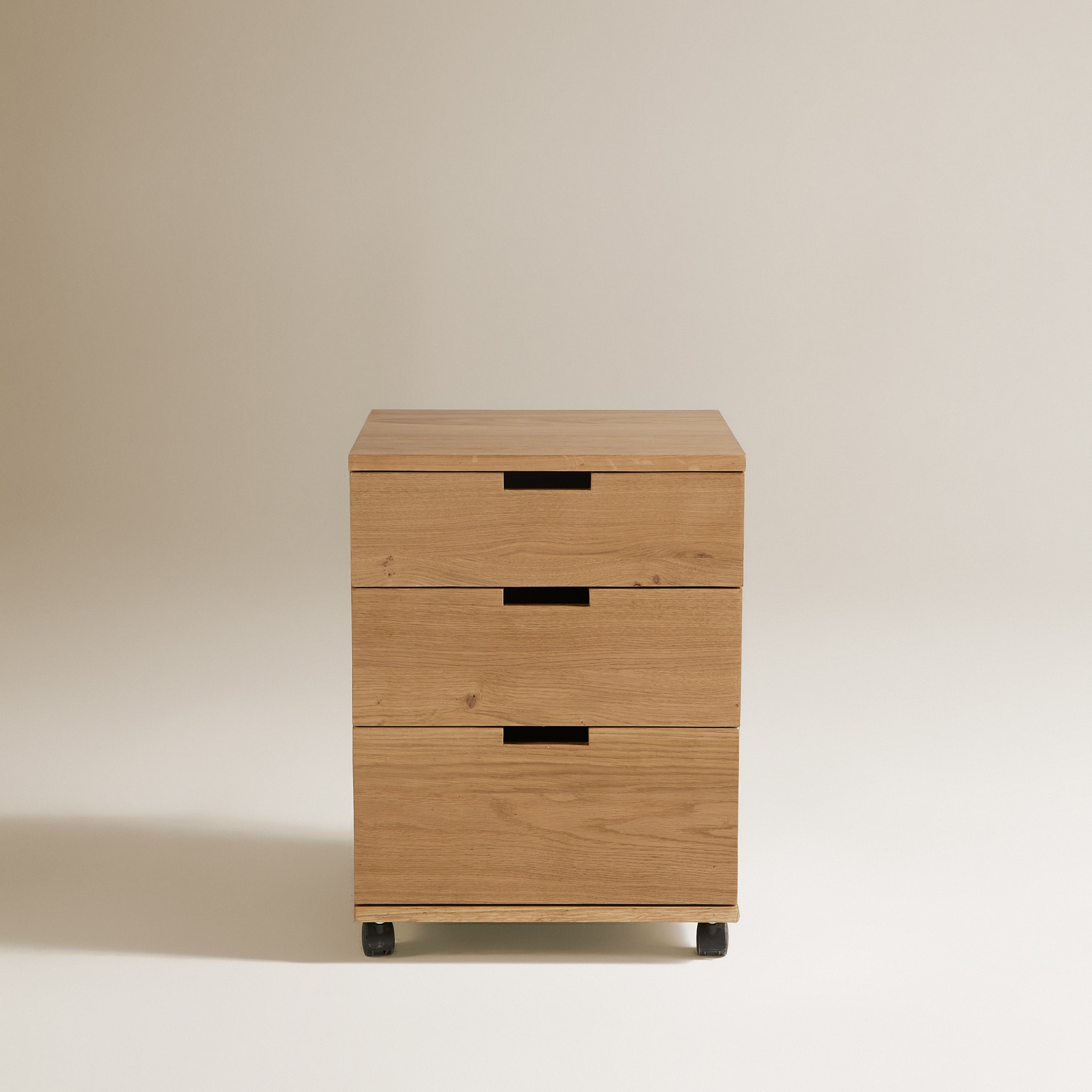 Gaveteiro de Madeira de Carvalho Canaima Natural-3