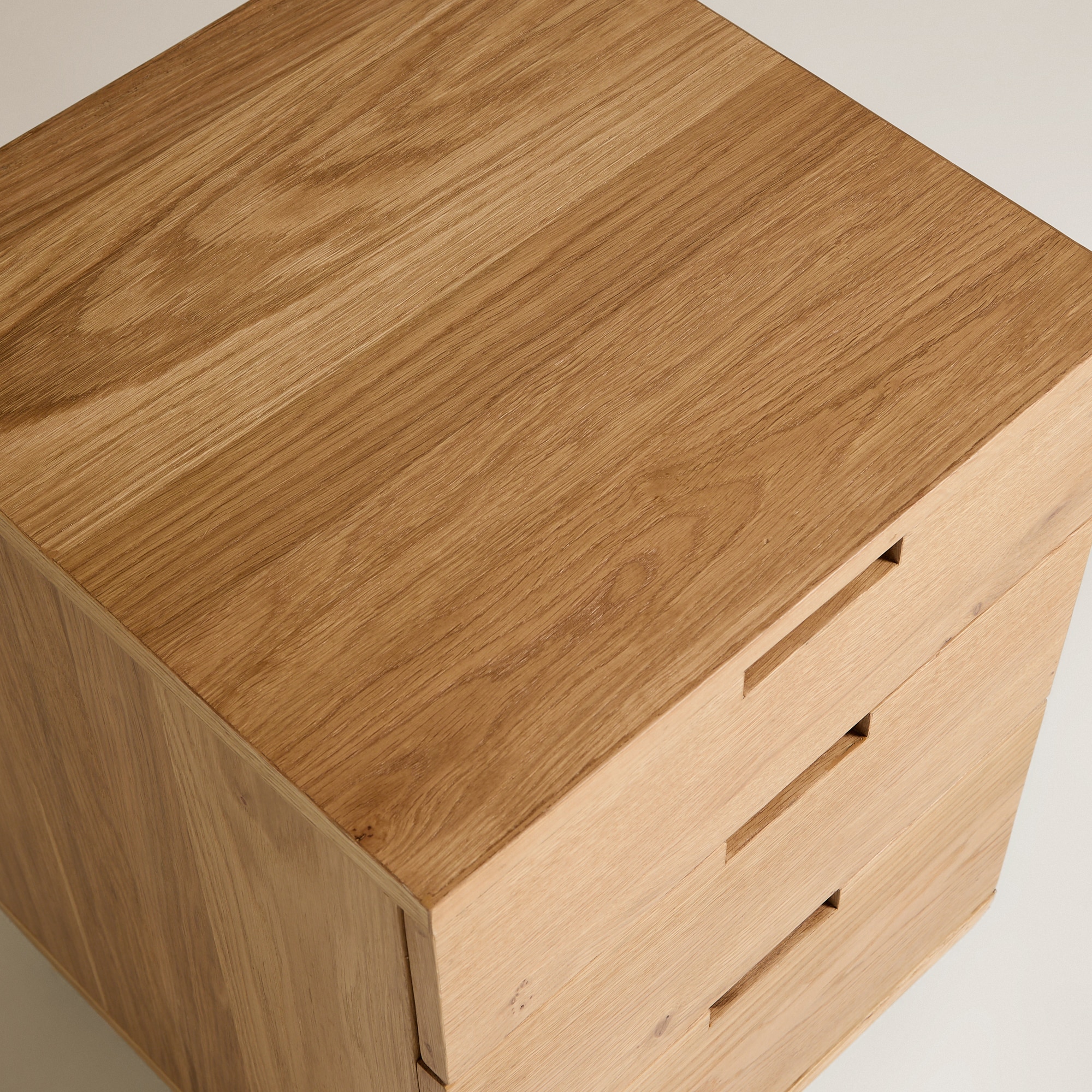 Gaveteiro de Madeira de Carvalho Canaima Natural-7