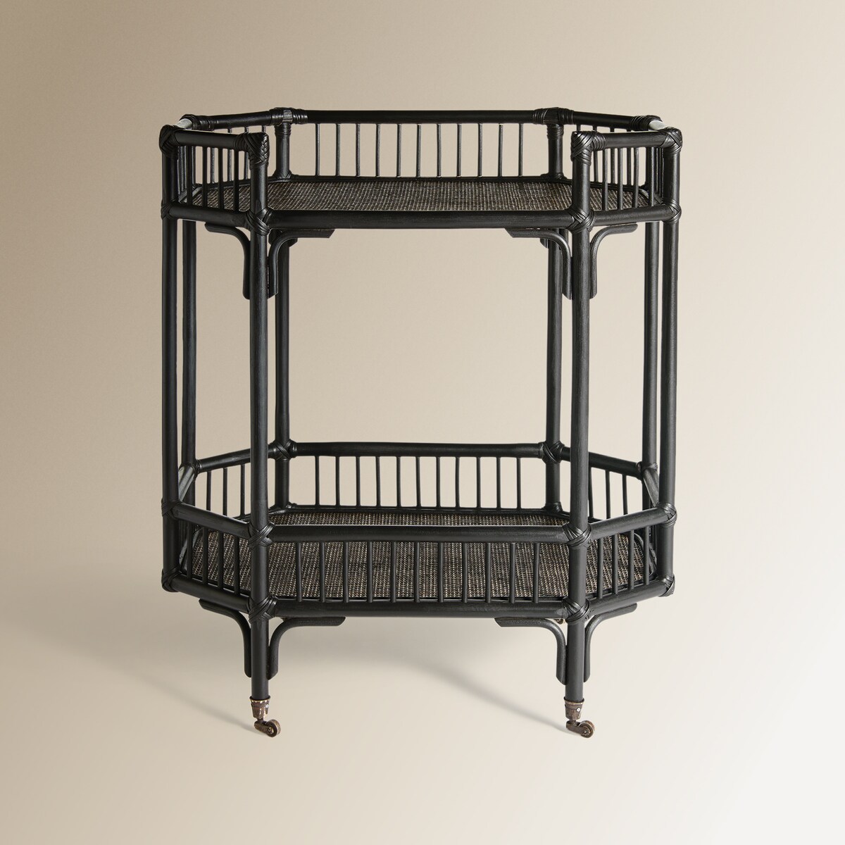 Carrinho de Rattan Tera Preto-2