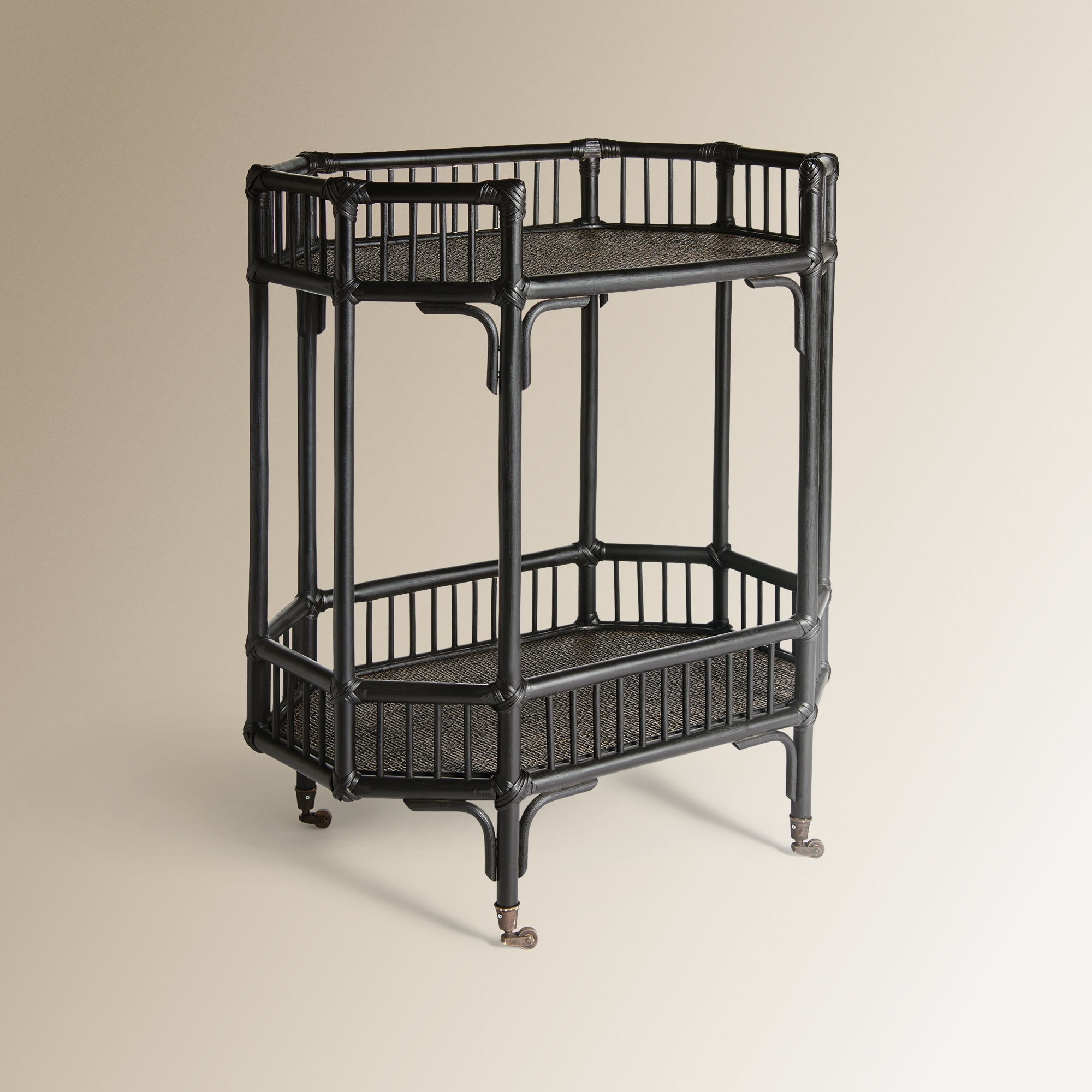 Carrinho de Rattan Tera Preto-2