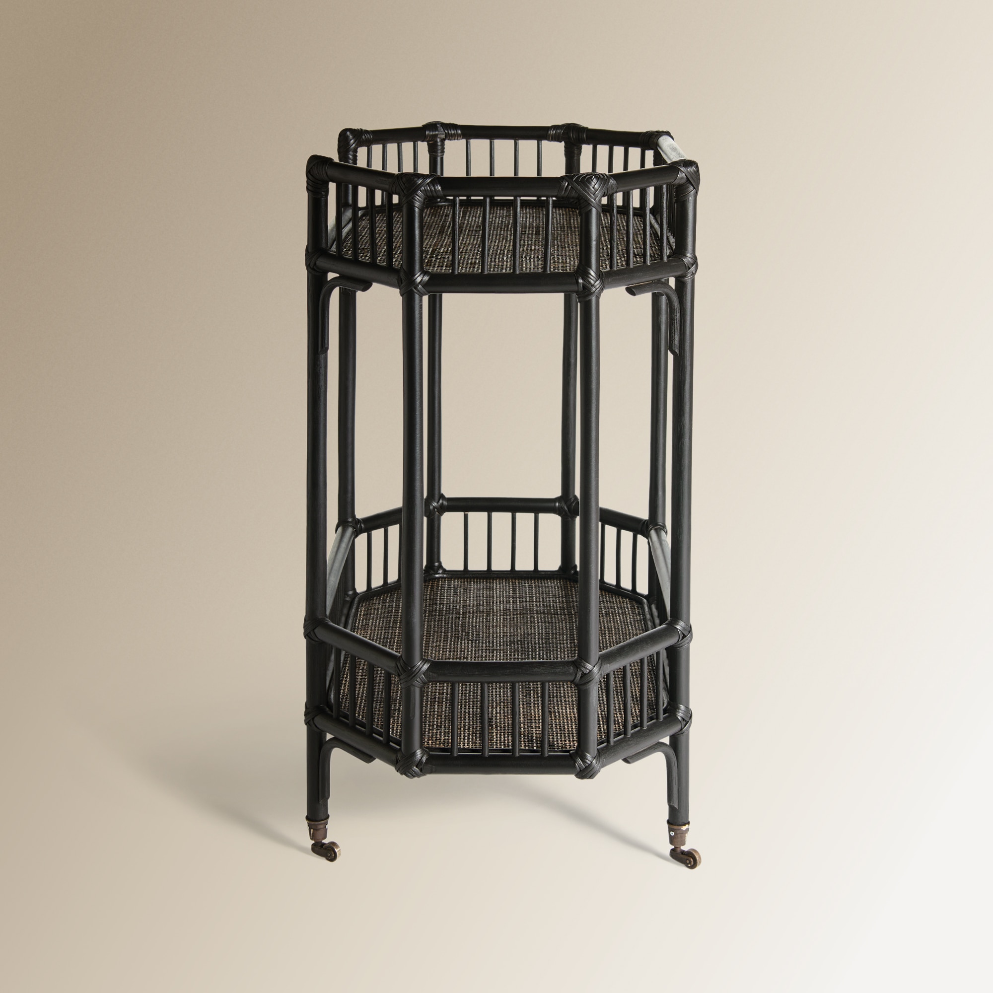 Carrinho de Rattan Tera Preto-3