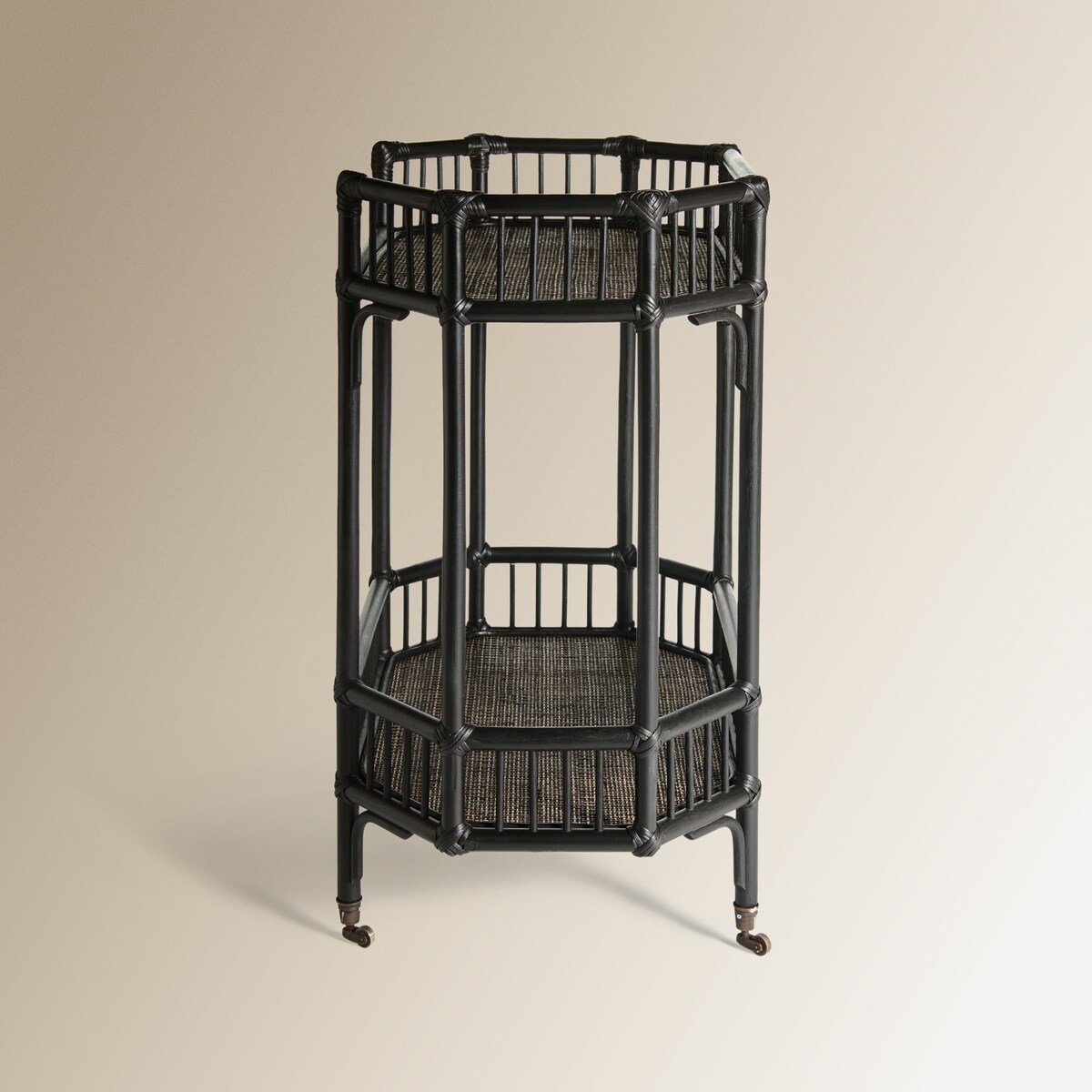 Carrinho de Rattan Tera Preto-4