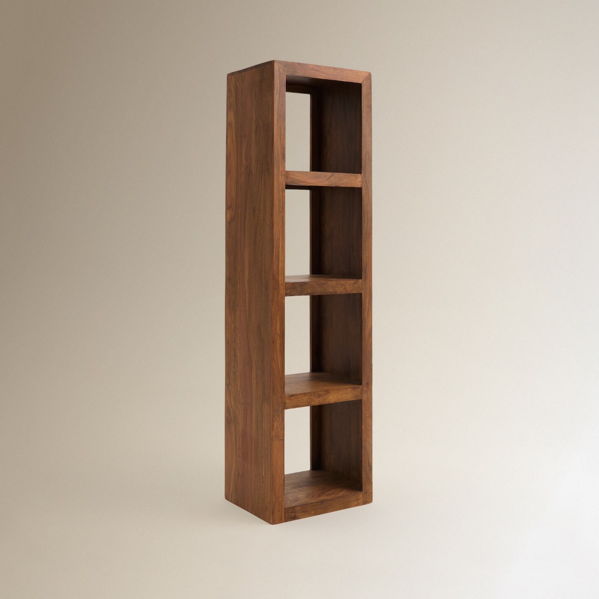 Estante de Pau-Rosa com 4 Prateleiras Bombay Nogueira-2