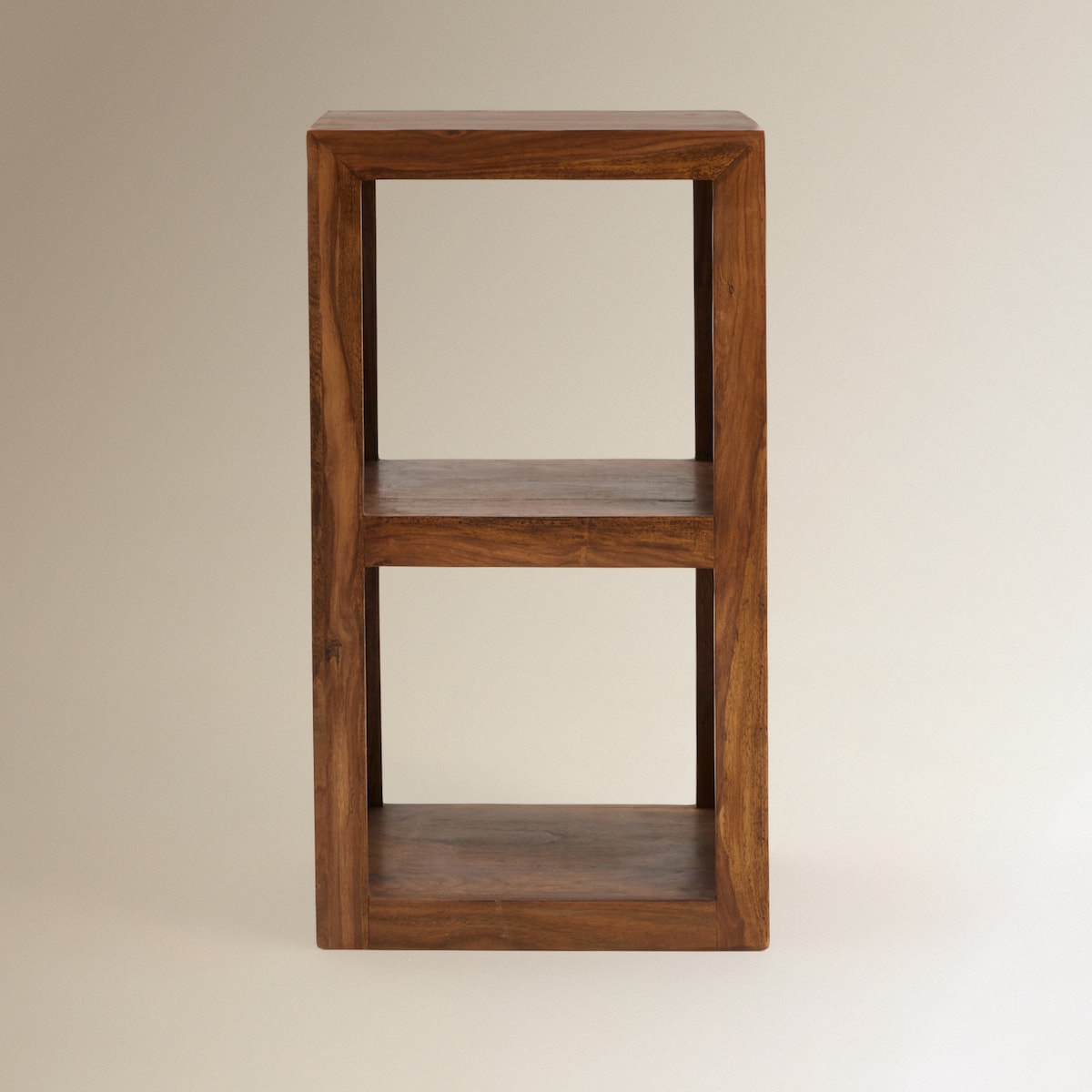 Estante de Pau-Rosa com 2 Espaços Bombay Nogueira-3