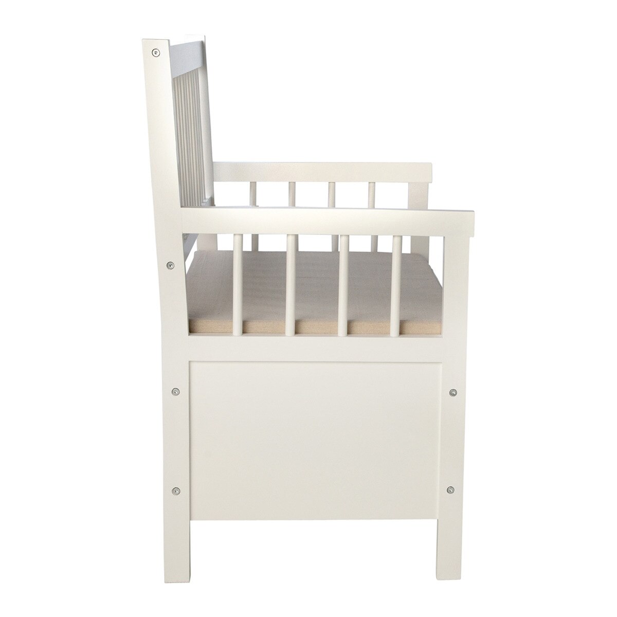 Banco de madera White Mini Home - El Corte Inglés - Blanco Blanco-3