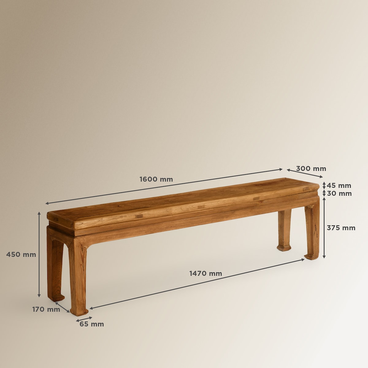 Banco de Olmo Envelhecido Opium Olmo-10