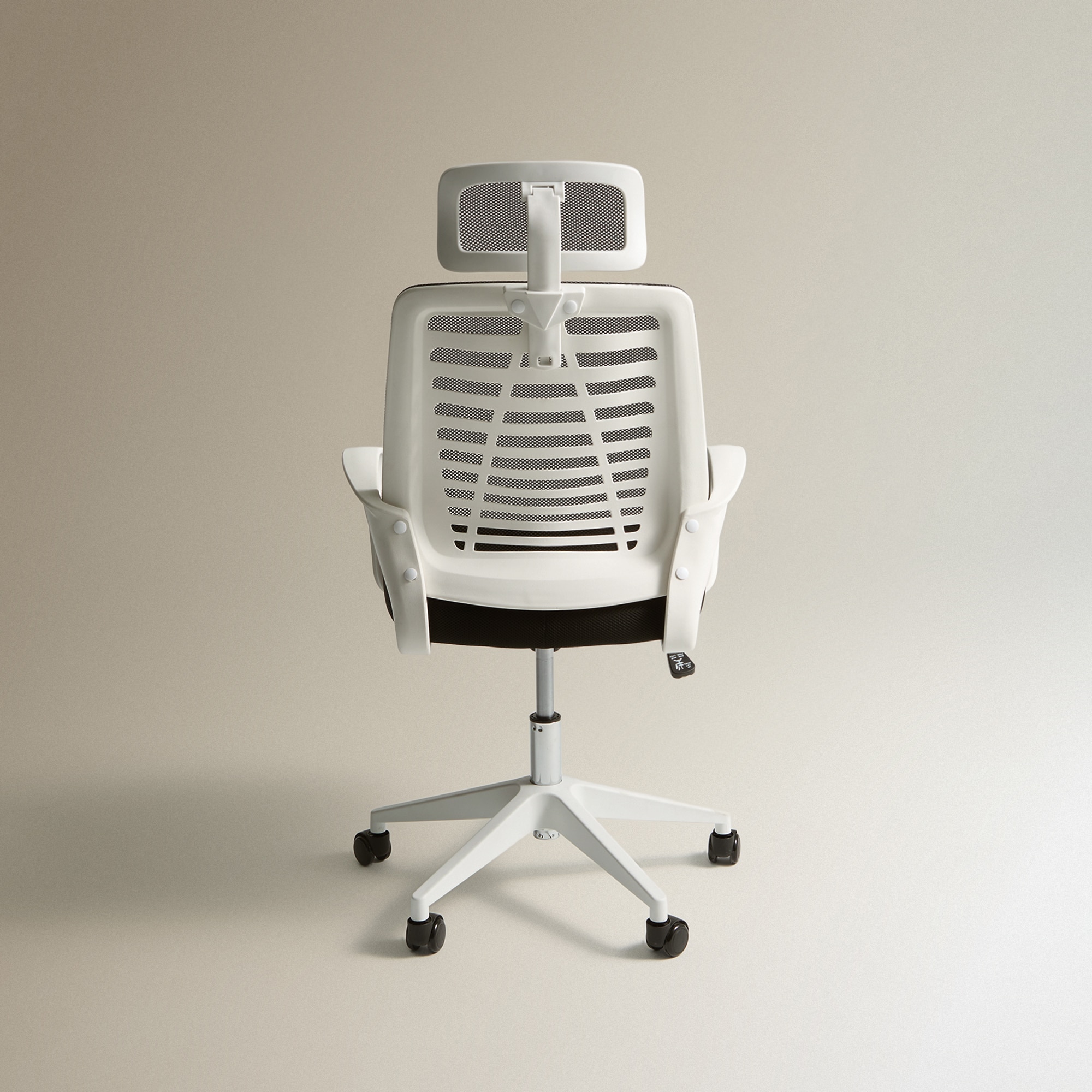 Cadeira de Secretária Coimbra Branco / Preto-4