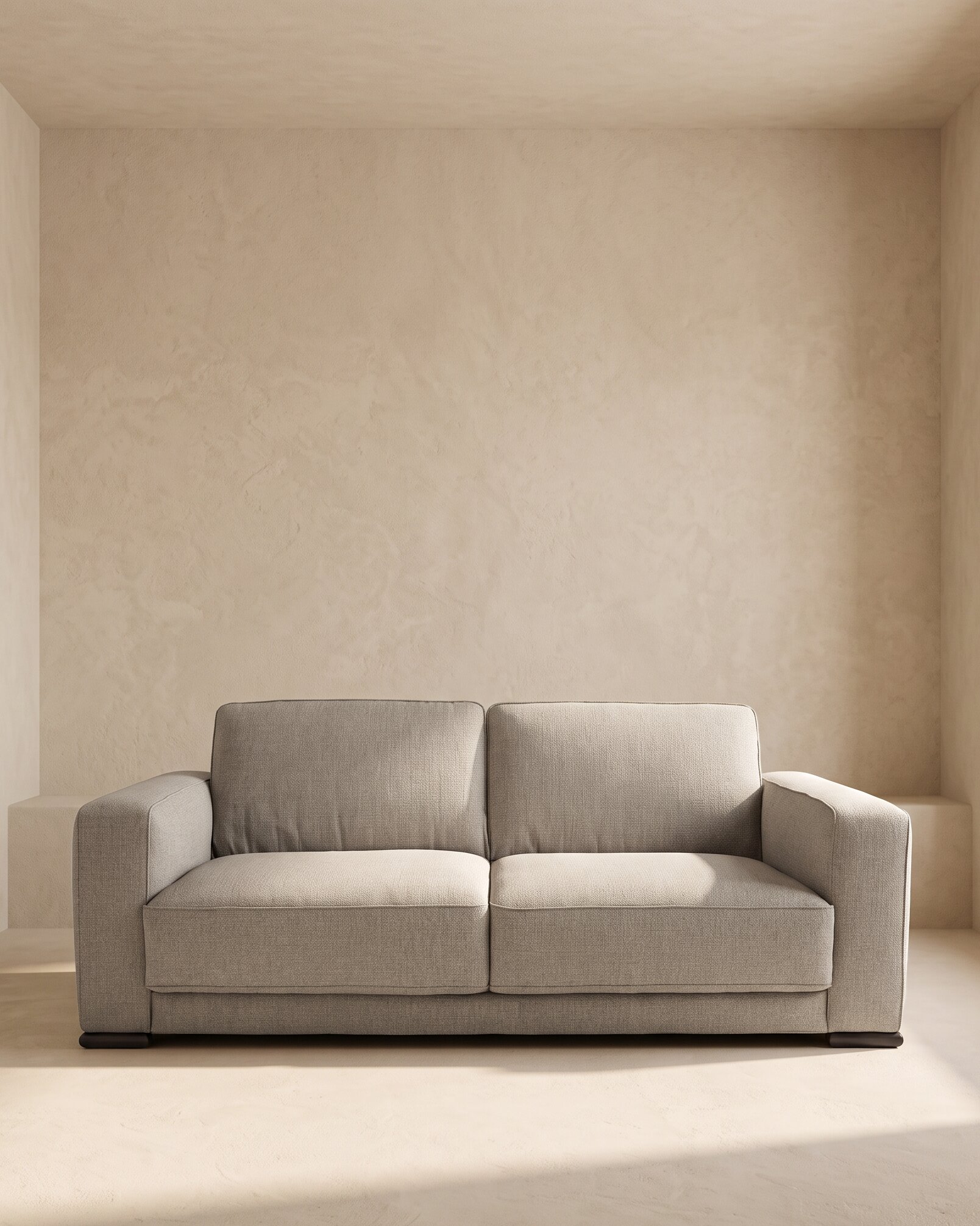 Imagen 1 de Sofá de 3 plazas con 2 asientos Milán Natuzzi Edition - Atena/Beige Atena/Beige