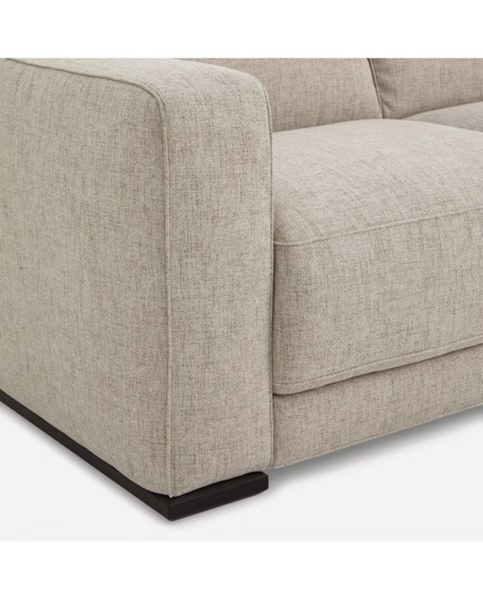 Imagen 2 de Sofá de 3 plazas con 2 asientos Milán Natuzzi Edition - Atena/Beige Atena/Beige