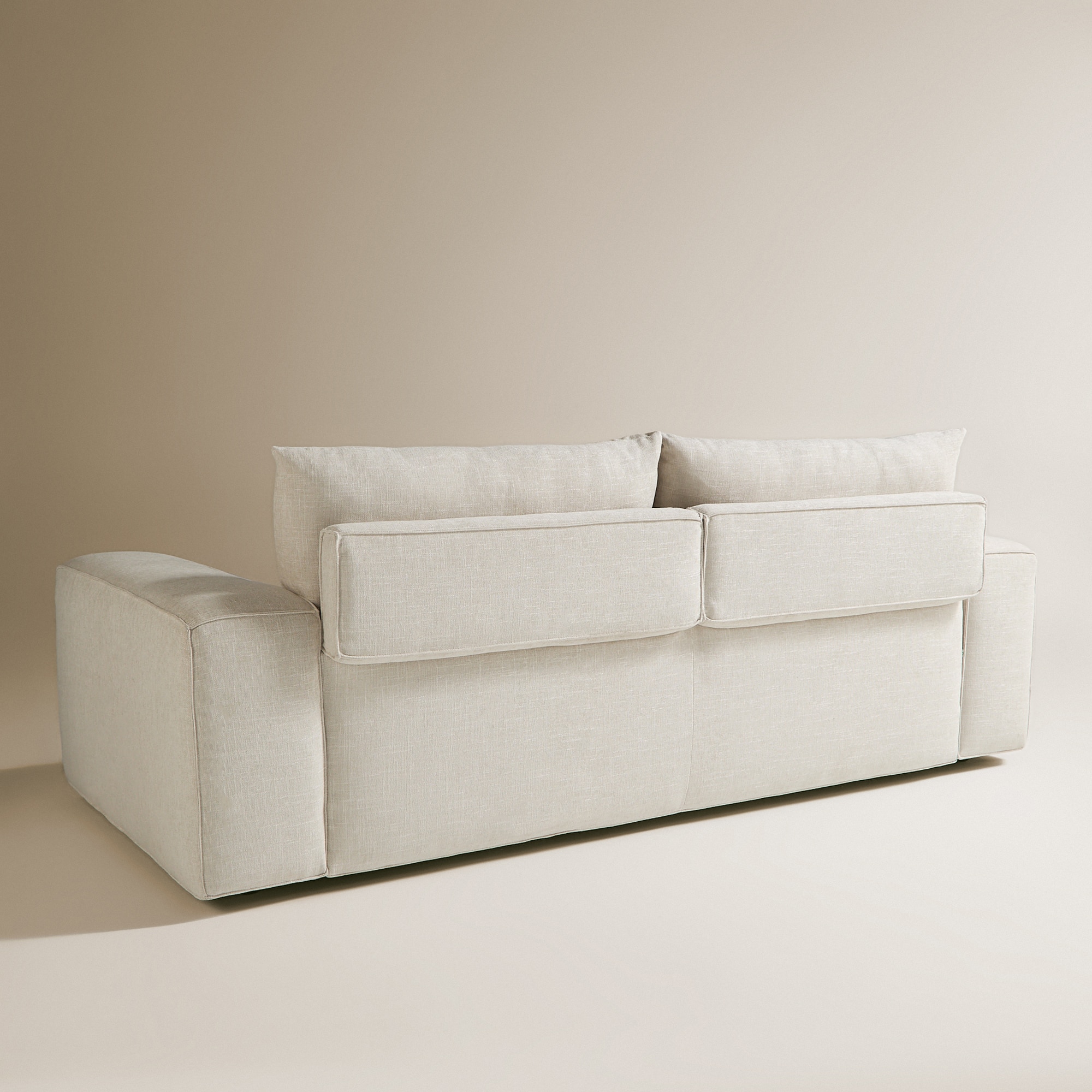 Sofá de 3 plazas con 2 asientos con respaldos elevables Aveiro El Corte Inglés - Beige Beige-5