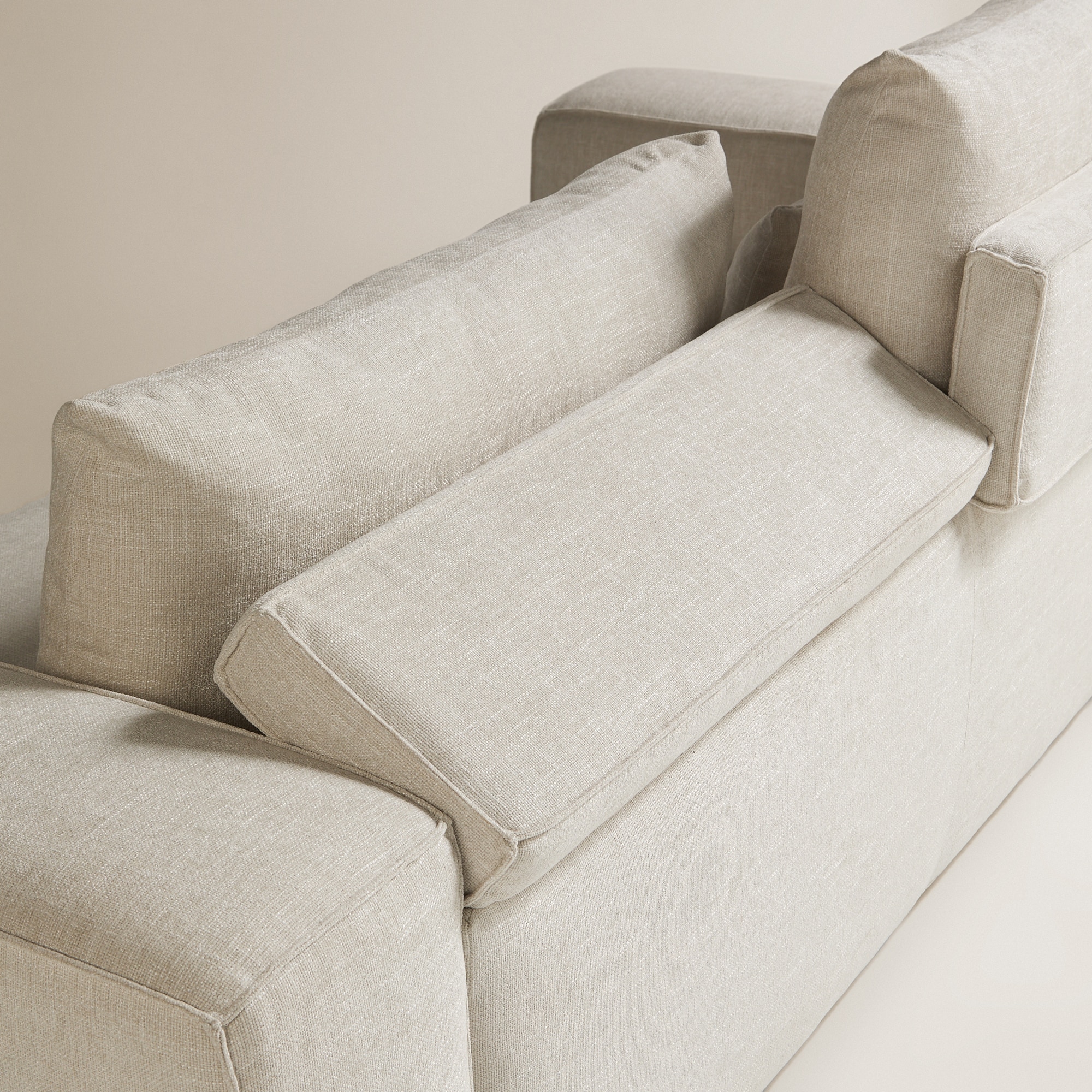 Sofá de 3 plazas con 2 asientos con respaldos elevables Aveiro El Corte Inglés - Beige Beige-6