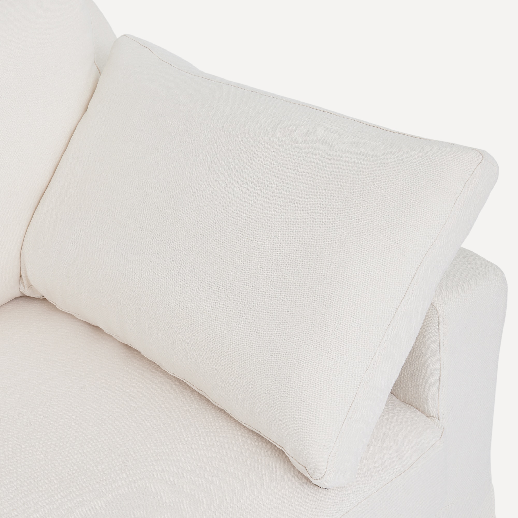 Sofá de 3 Lugares Desembainhável de Linho Marbore Branco-6