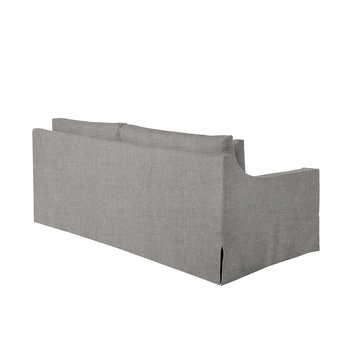 Sofá de 2,5 plazas desenfundable de lino Line - Marbore Blanco Marbore Blanco-4