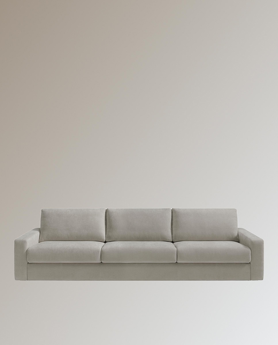 Imagen 1 de Sofá de 3 plazas con 3 asientos Verona - Gris perla Gris perla