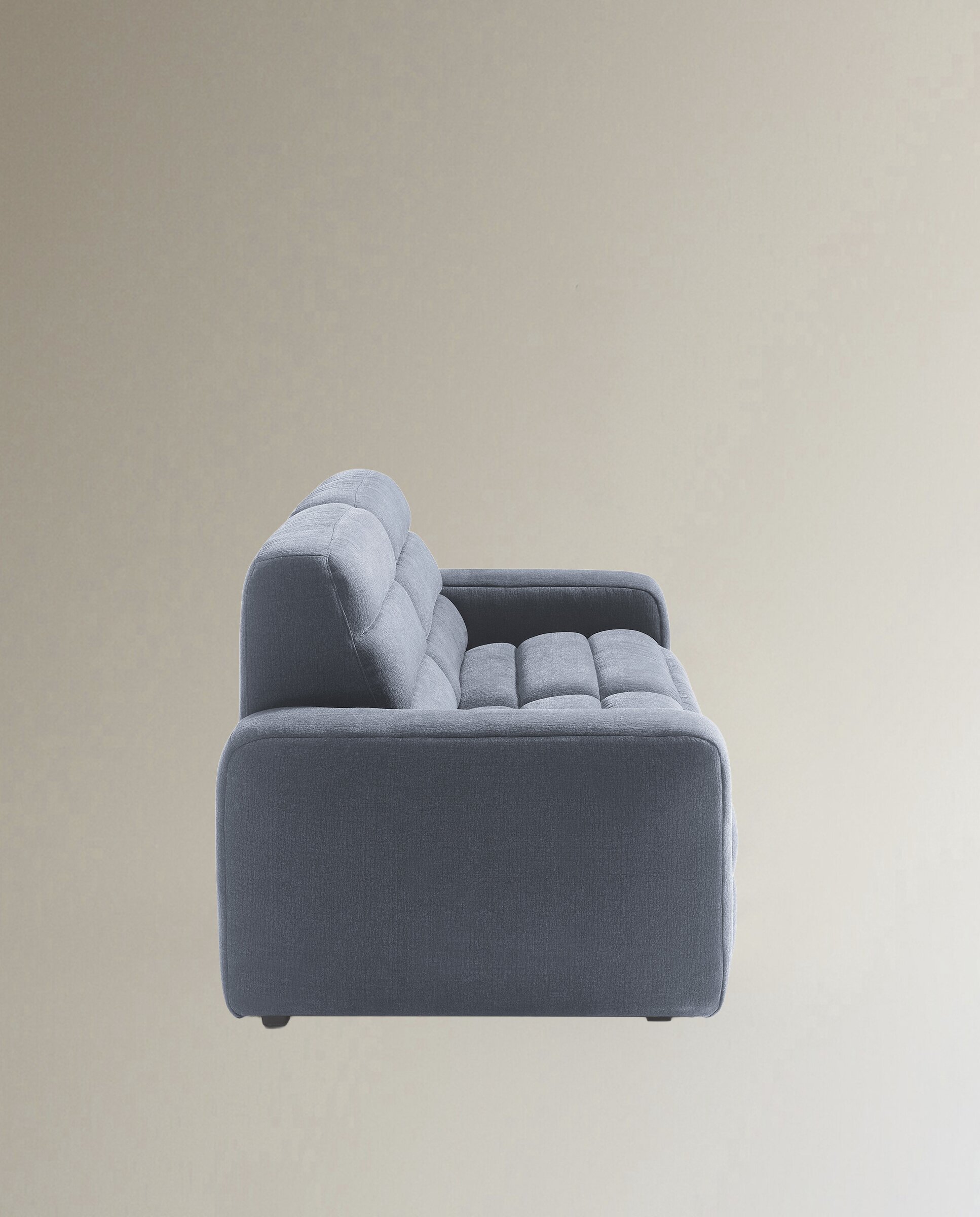 Sofá de 3 plazas con 2 asientos relax eléctricos Reno - Gris 222 cm Gris-3
