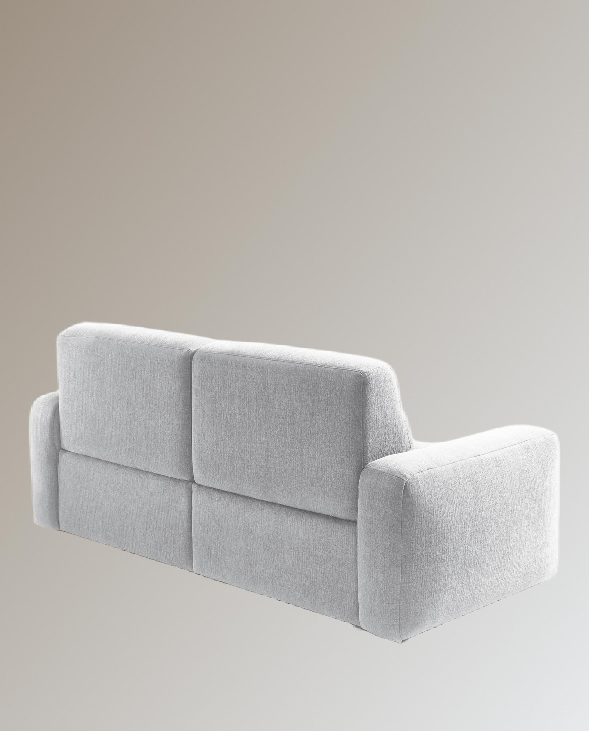Sofá de 3 plazas con 2 asientos relax eléctricos Reno - Crudo 222 cm Crudo-12