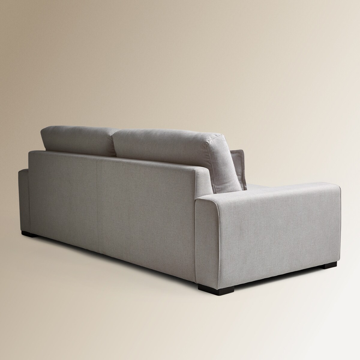 Sofá de 3,5 lugares de viscose e algodão Manhattan Pedra-5