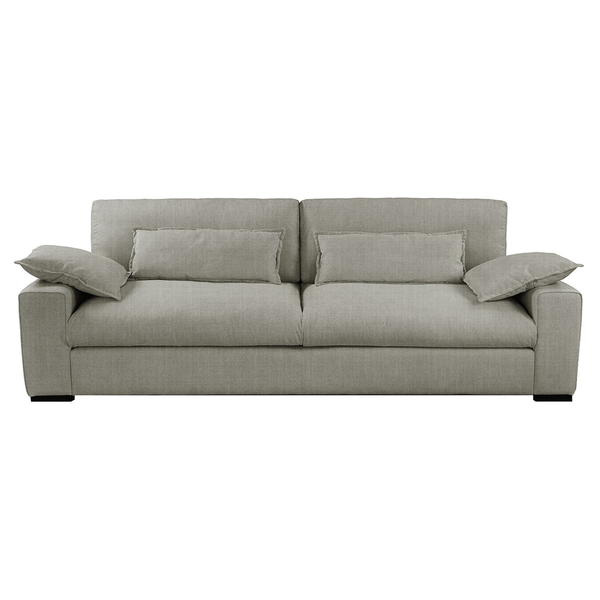 Sofá de 4 Lugares em Mistura de Algodão Manhattan Cinzento-pérola-1