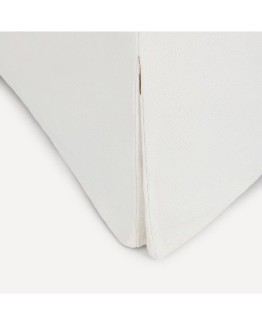 Sofá de 3 plazas desenfundable de algodón y lino con brazo redondo Bolonia El Corte Inglés - Blanco Blanco-6