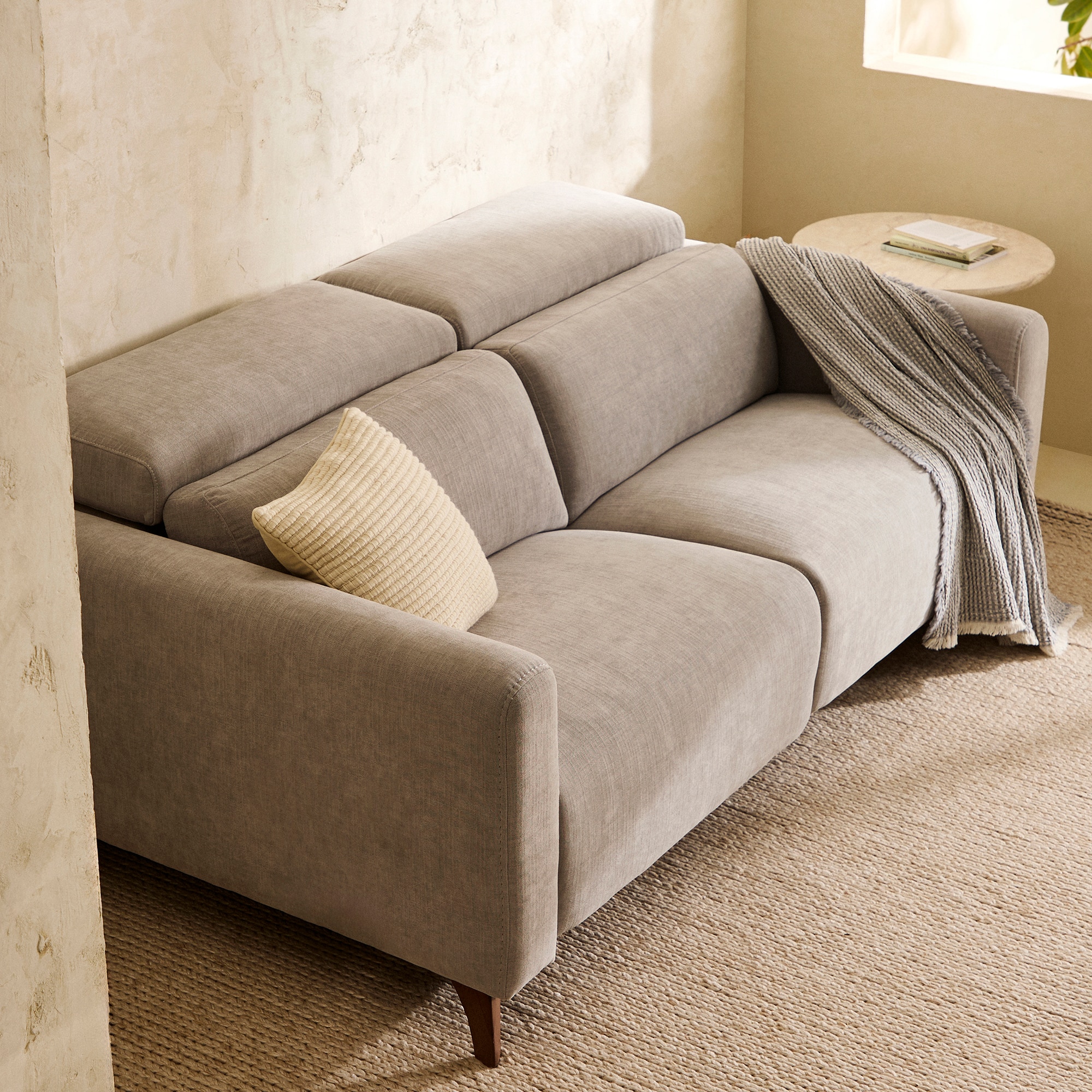 Sofá de 3 Lugares com 2 Lugares com Relax Elétricos Oporto Pérola-1