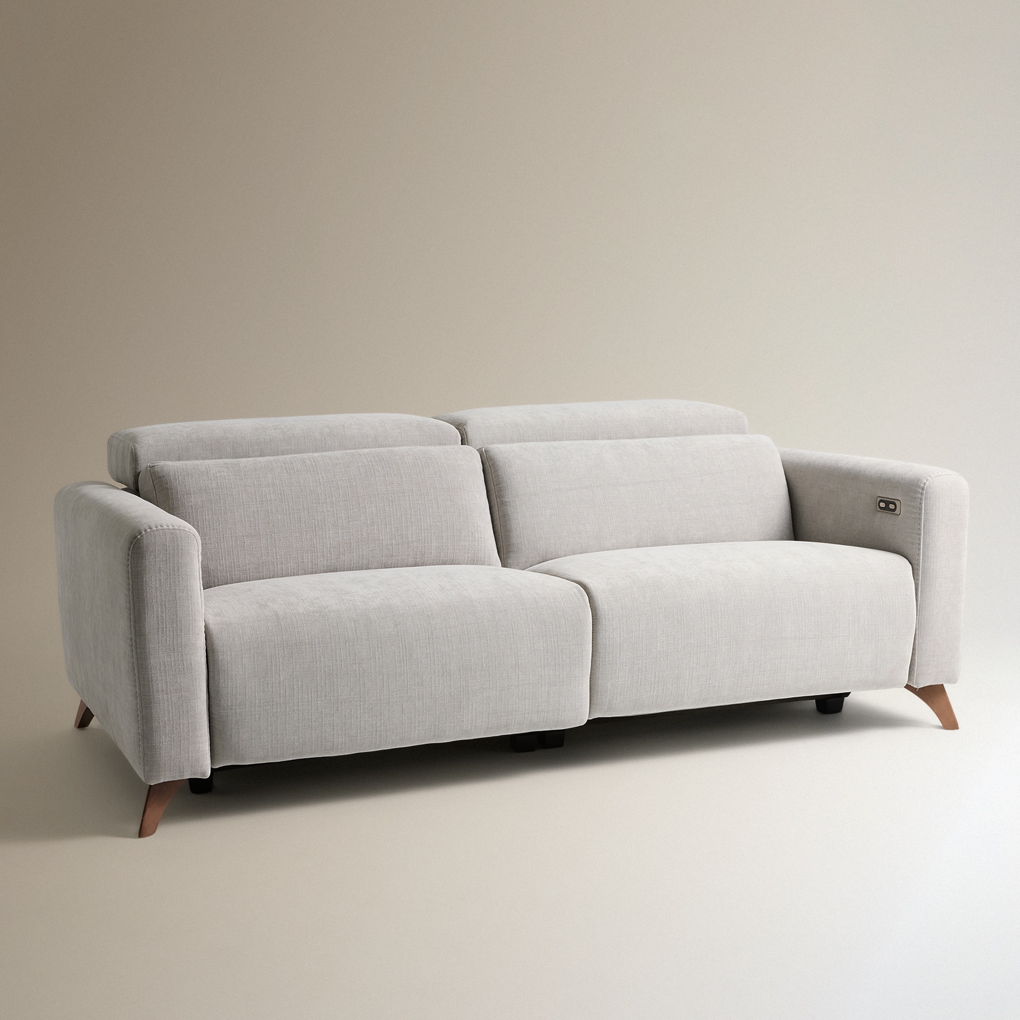 Sofá de 3 Lugares com 2 Lugares com Relax Elétricos Oporto Pérola-2