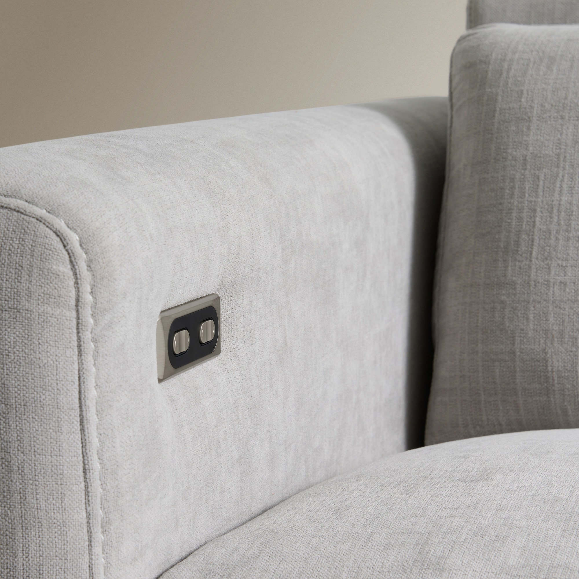 Sofá de 3 Lugares com 2 Lugares com Relax Elétricos Oporto Pérola-8