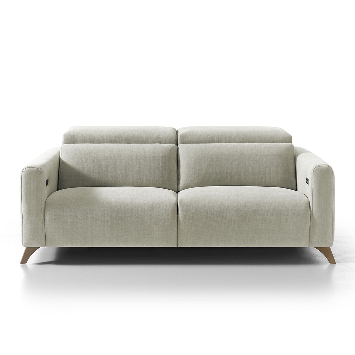 Sofá de 3 plazas con 2 asientos relax eléctricos Oporto El Corte Inglés - Crema 188 cm Crema-1