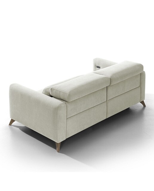 Sofá de 3 plazas con 2 asientos relax eléctricos Oporto El Corte Inglés - Crema 188 cm Crema-5