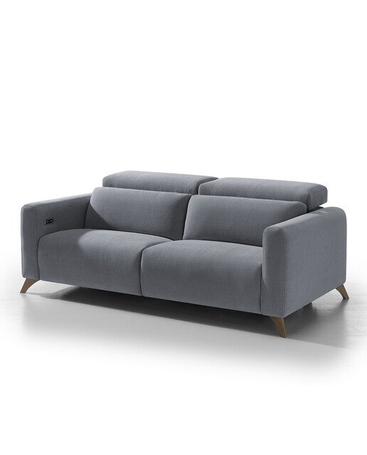 Sofá de 3 plazas con 2 asientos relax eléctricos Oporto El Corte Inglés - Cerúleo 188 cm Cerúleo-2