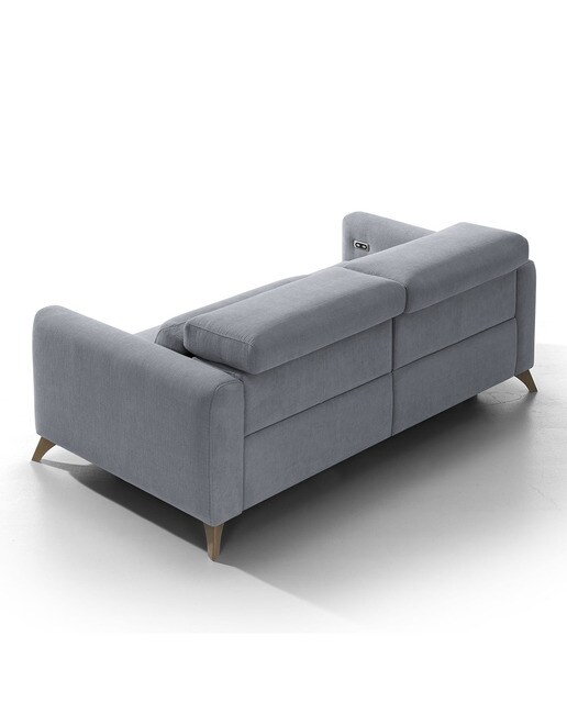 Sofá de 3 plazas con 2 asientos relax eléctricos Oporto El Corte Inglés - Cerúleo 188 cm Cerúleo-5