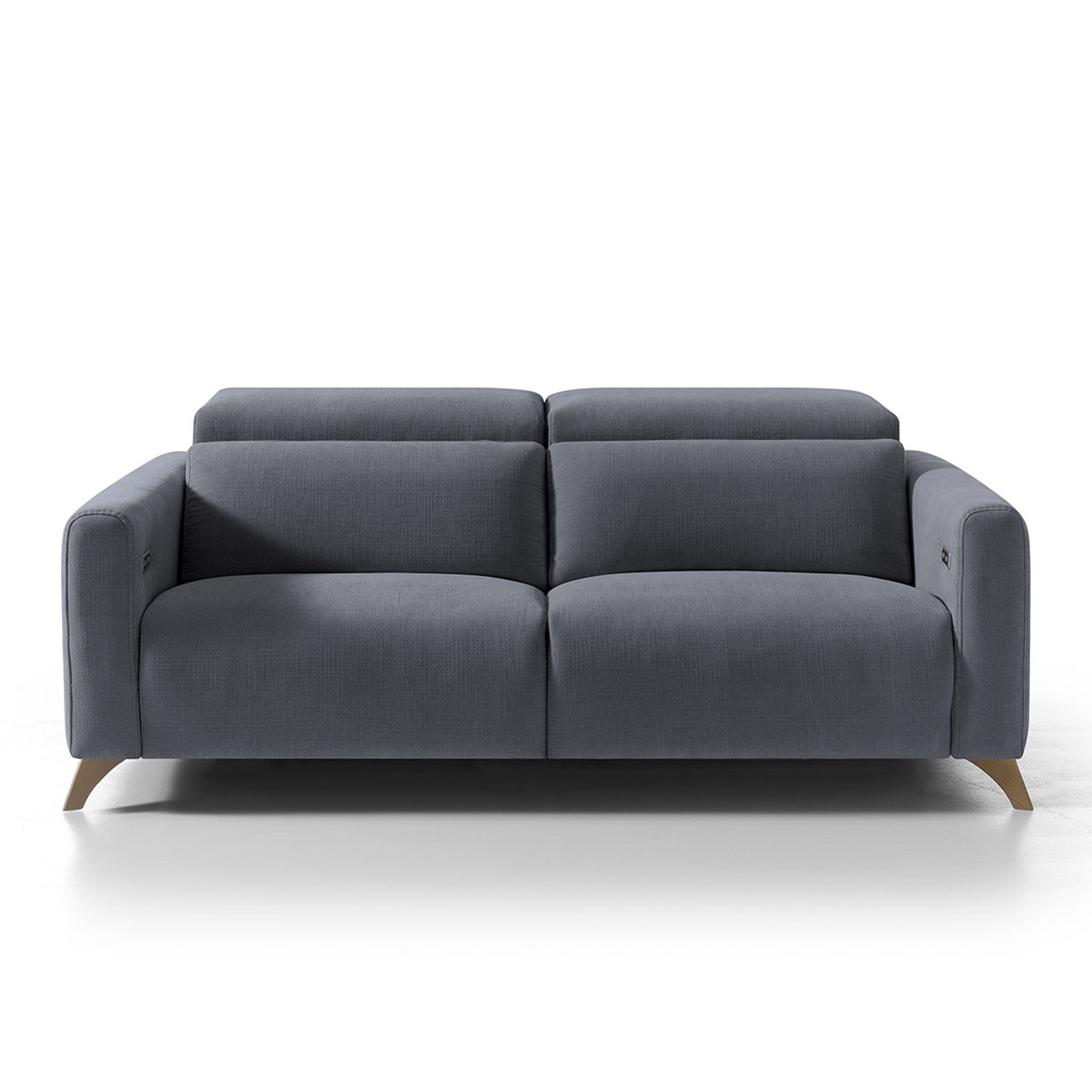 Sofá de 3 plazas con 2 asientos relax eléctricos Oporto El Corte Inglés - Gris marengo 188 cm Gris marengo-1
