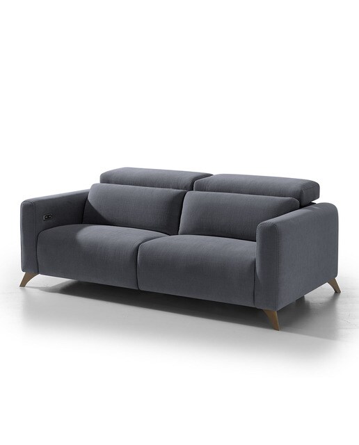 Sofá de 3 plazas con 2 asientos relax eléctricos Oporto El Corte Inglés - Gris marengo 188 cm Gris marengo-2
