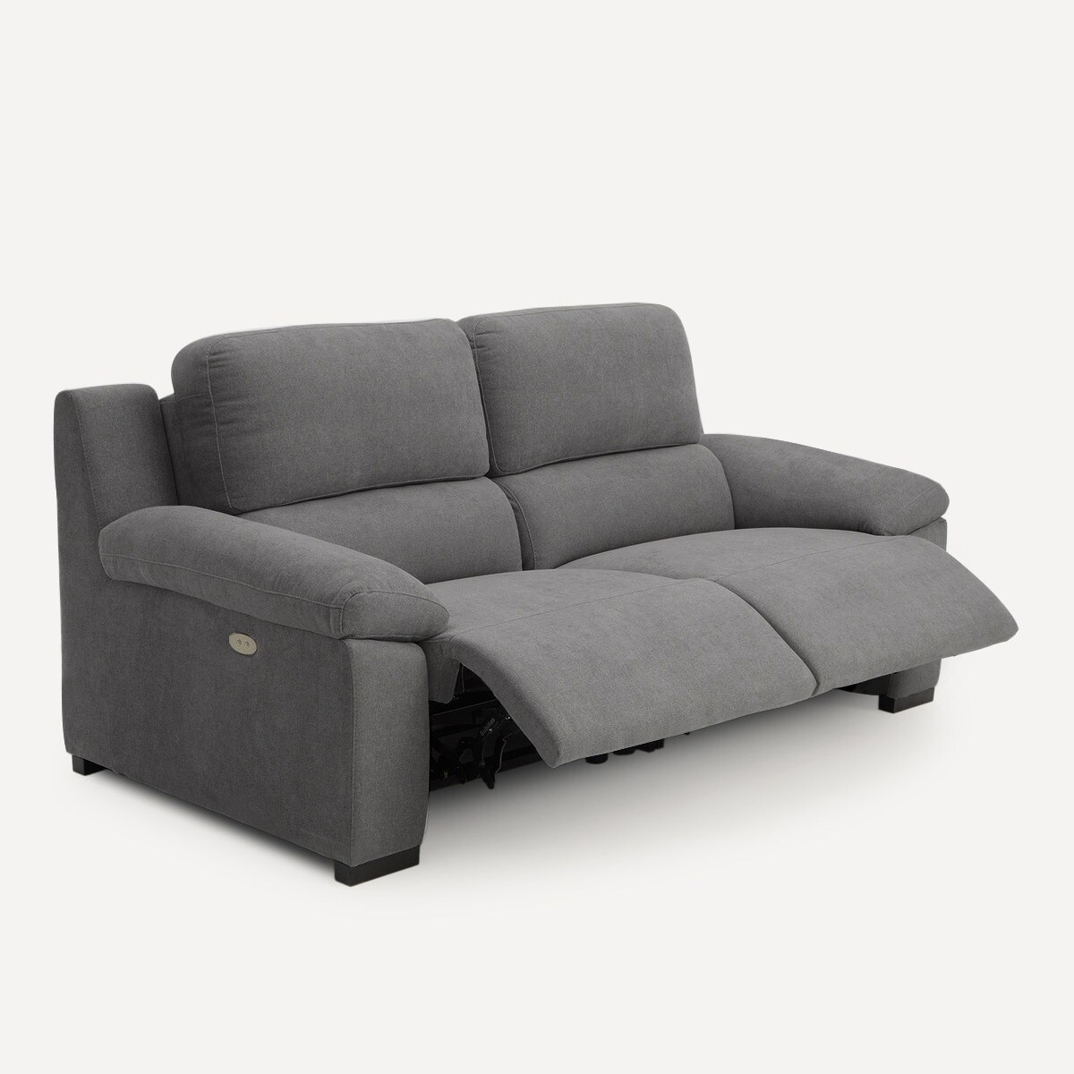 Sofá de 3 Lugares com 2 Assentos Relax Bolzano Storm - Cinzento Escuro-6